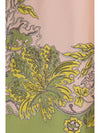 printed silk twill pants