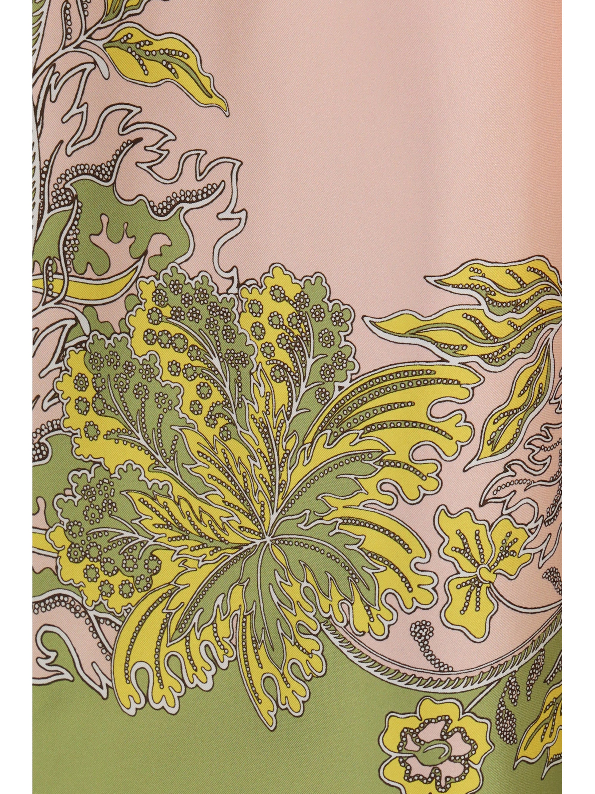printed silk twill pants