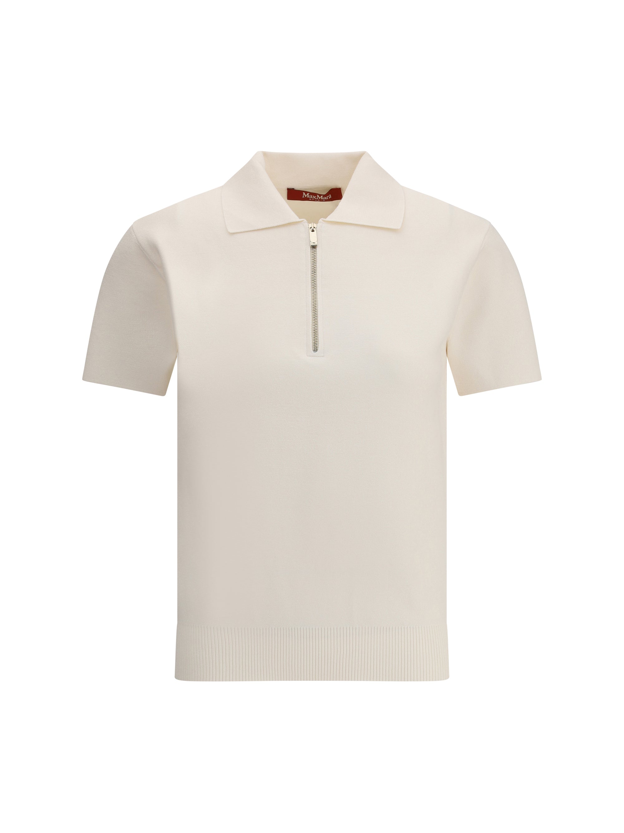MAX MARA STUDIO M teti zip polo shirt