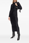 rashguard midi dress in technical fabric