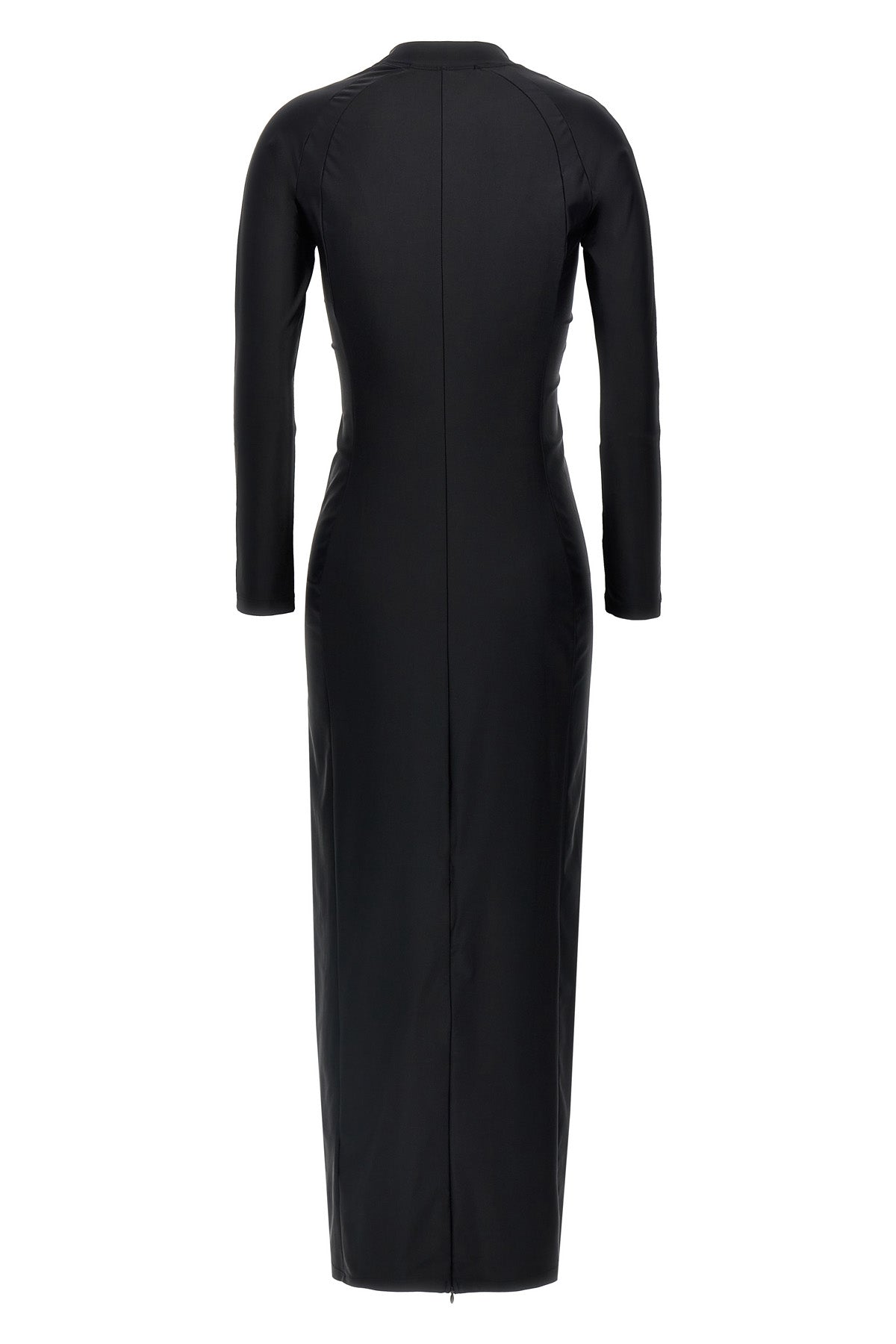 rashguard midi dress in technical fabric