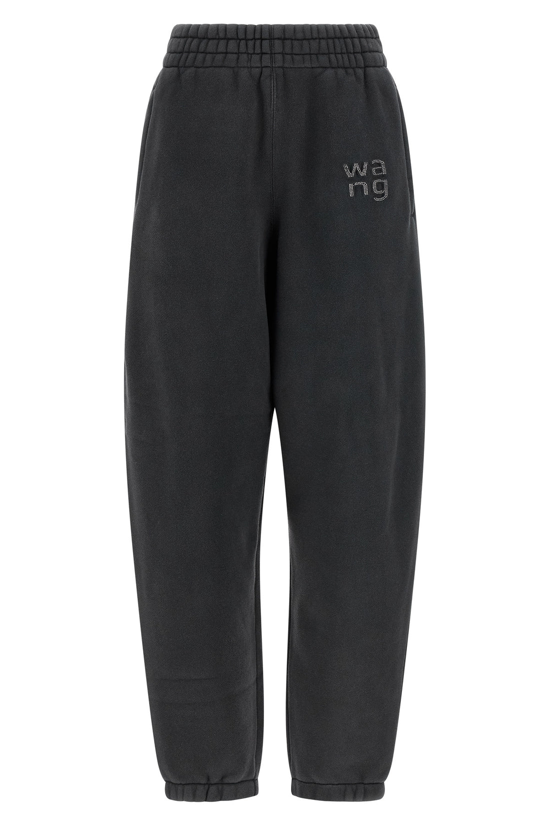 T BY ALEXANDER WANG S joggers in a front hotfix logo cotton sweatshirt