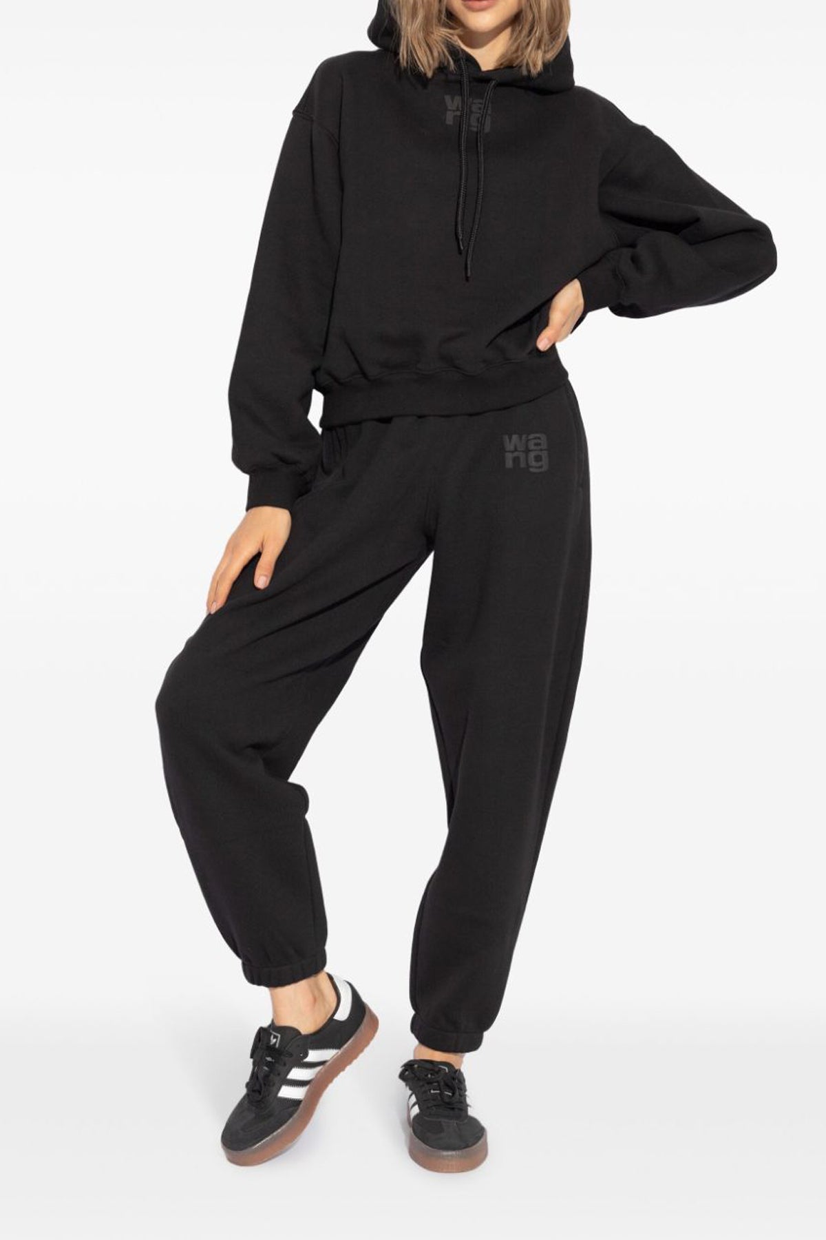 essential terry cotton blend joggers