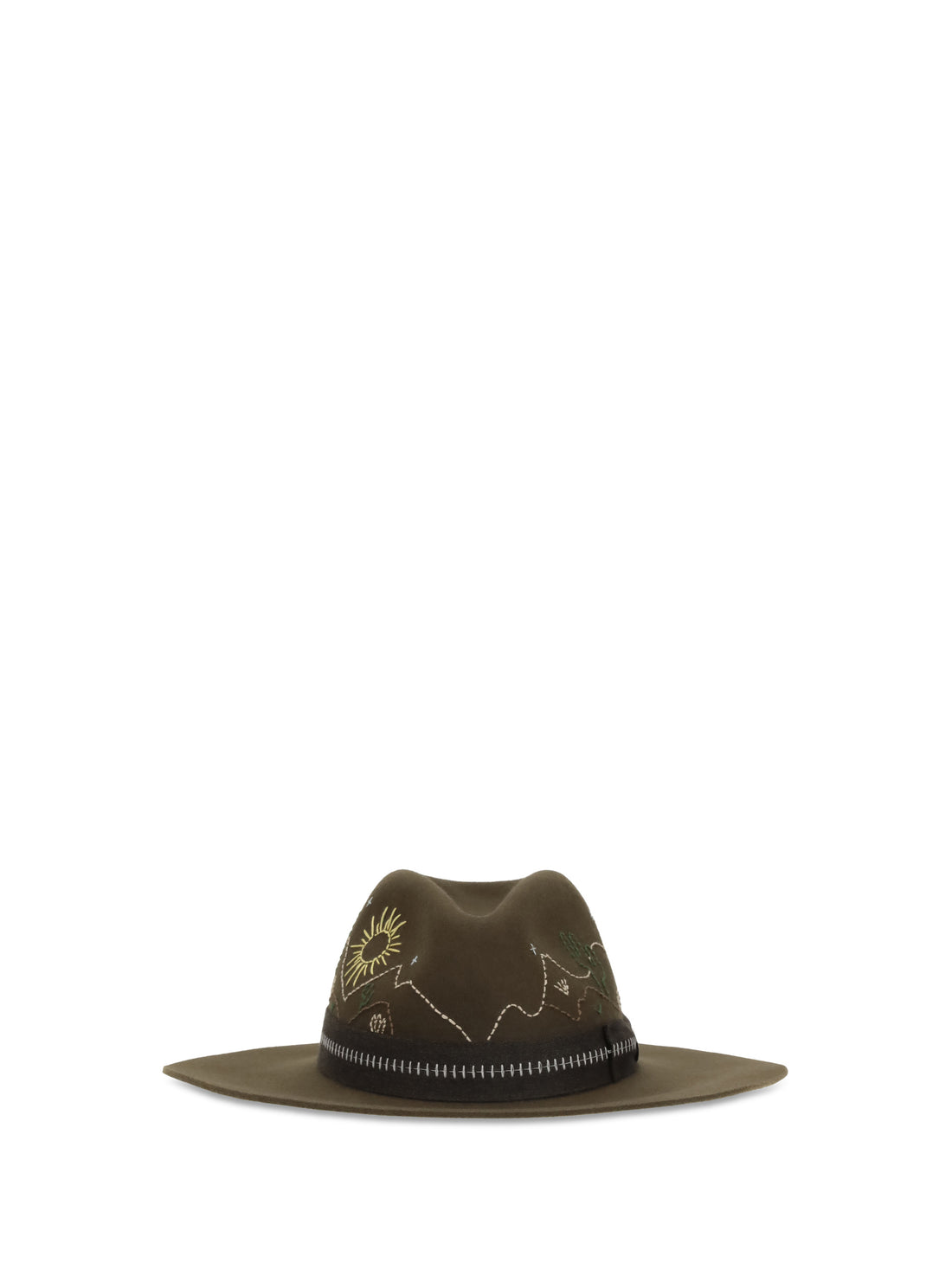 GOLDEN GOOSE S embroidered fedora hat