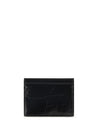 leather card holder with orb logo