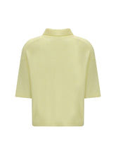 ALLUDE M short-sleeve polo neck sweater 