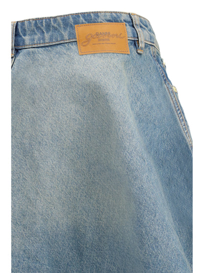 GANNI 36 denim miniskirt