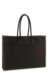 troy leather shopping bag