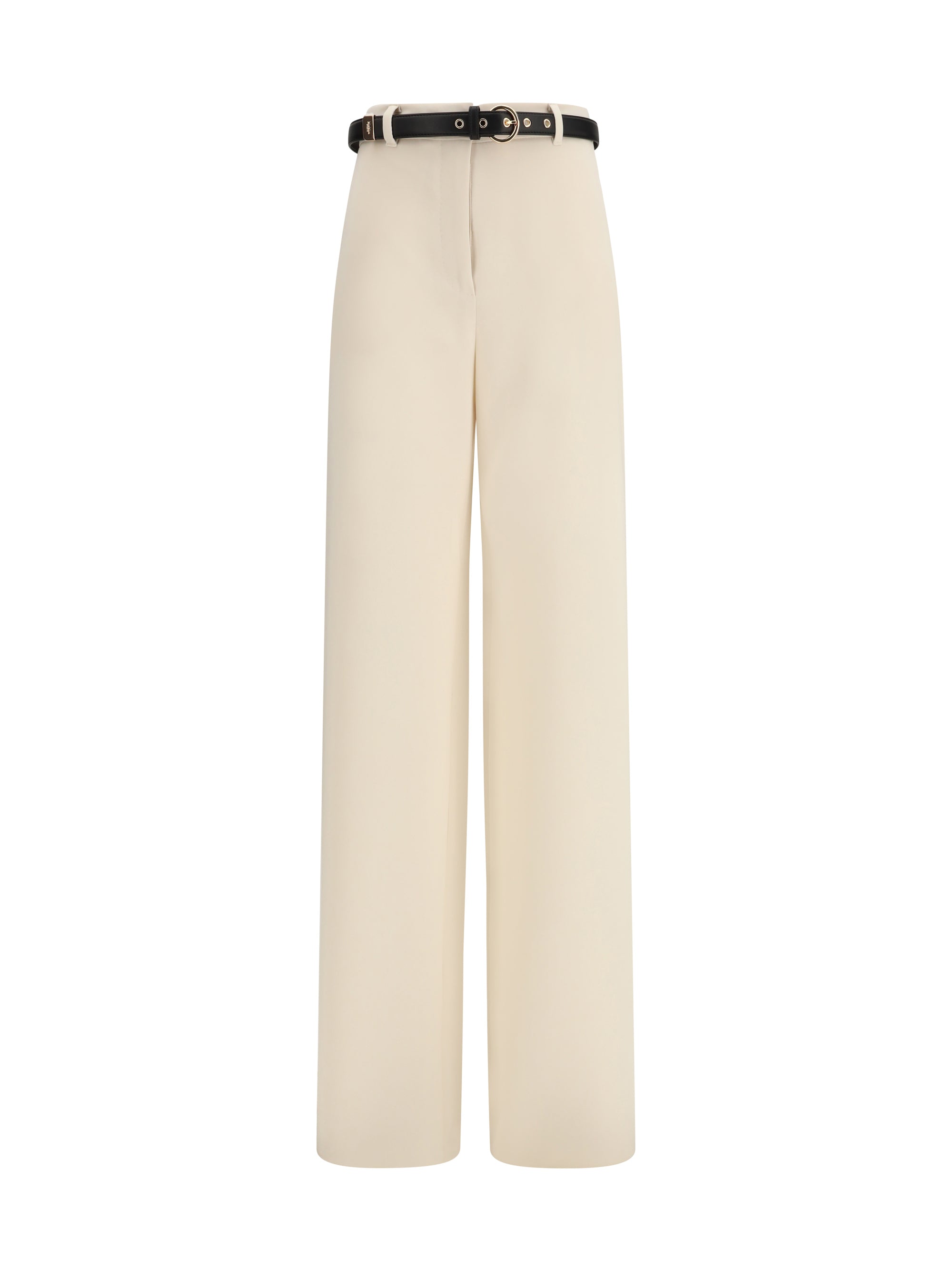elegant pants with belt