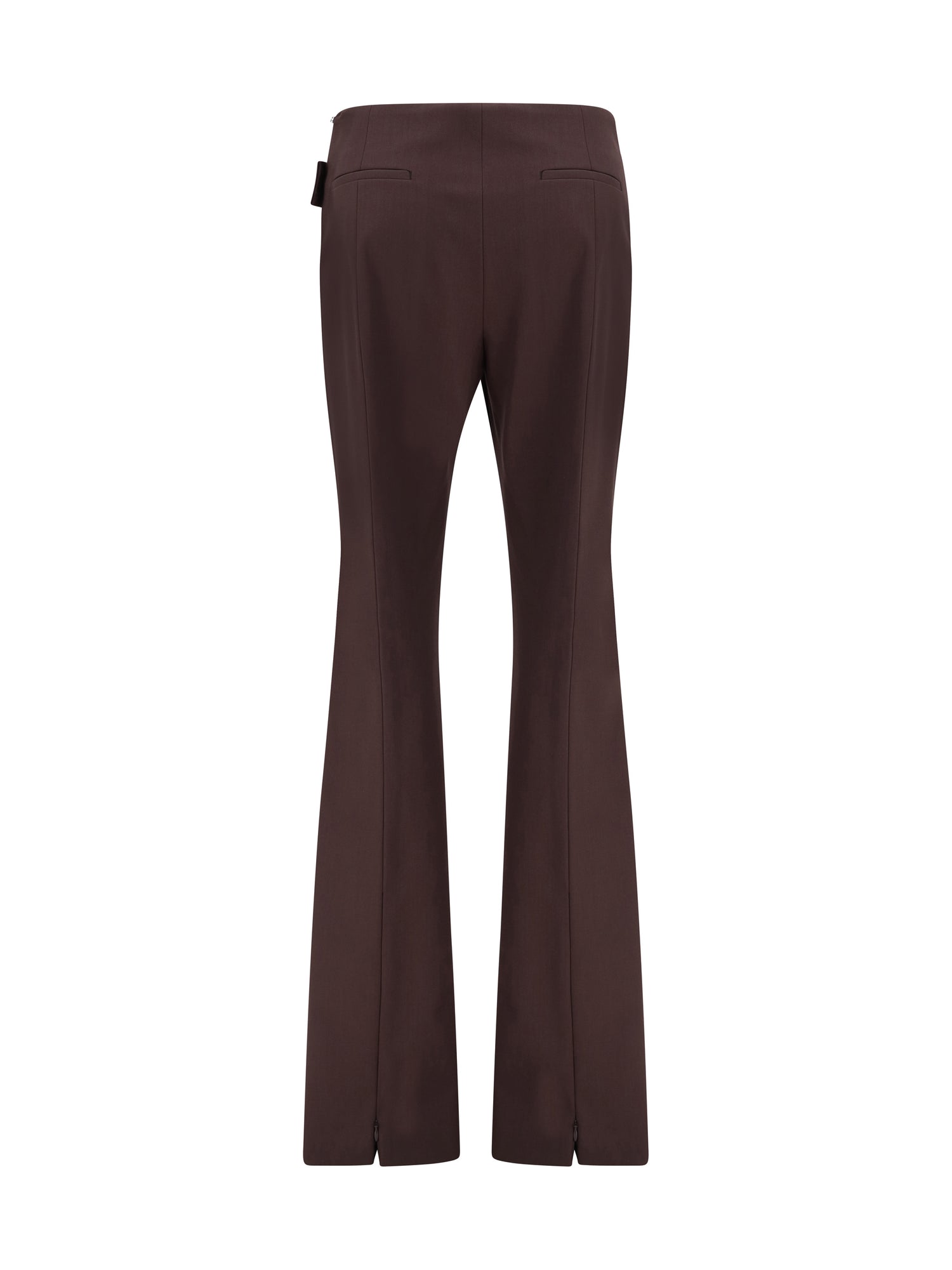 MAX MARA SPORTMAX 38 slim trousers with asymmetric belt