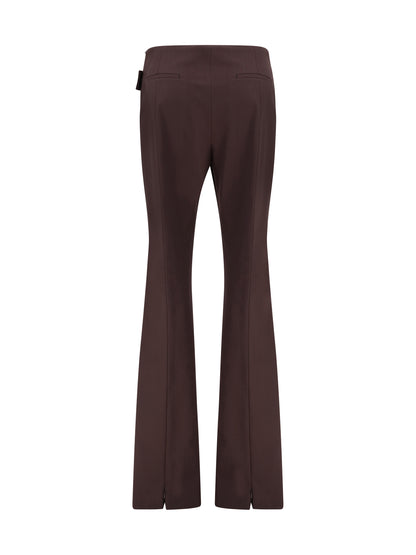 MAX MARA SPORTMAX 38 slim trousers with asymmetric belt