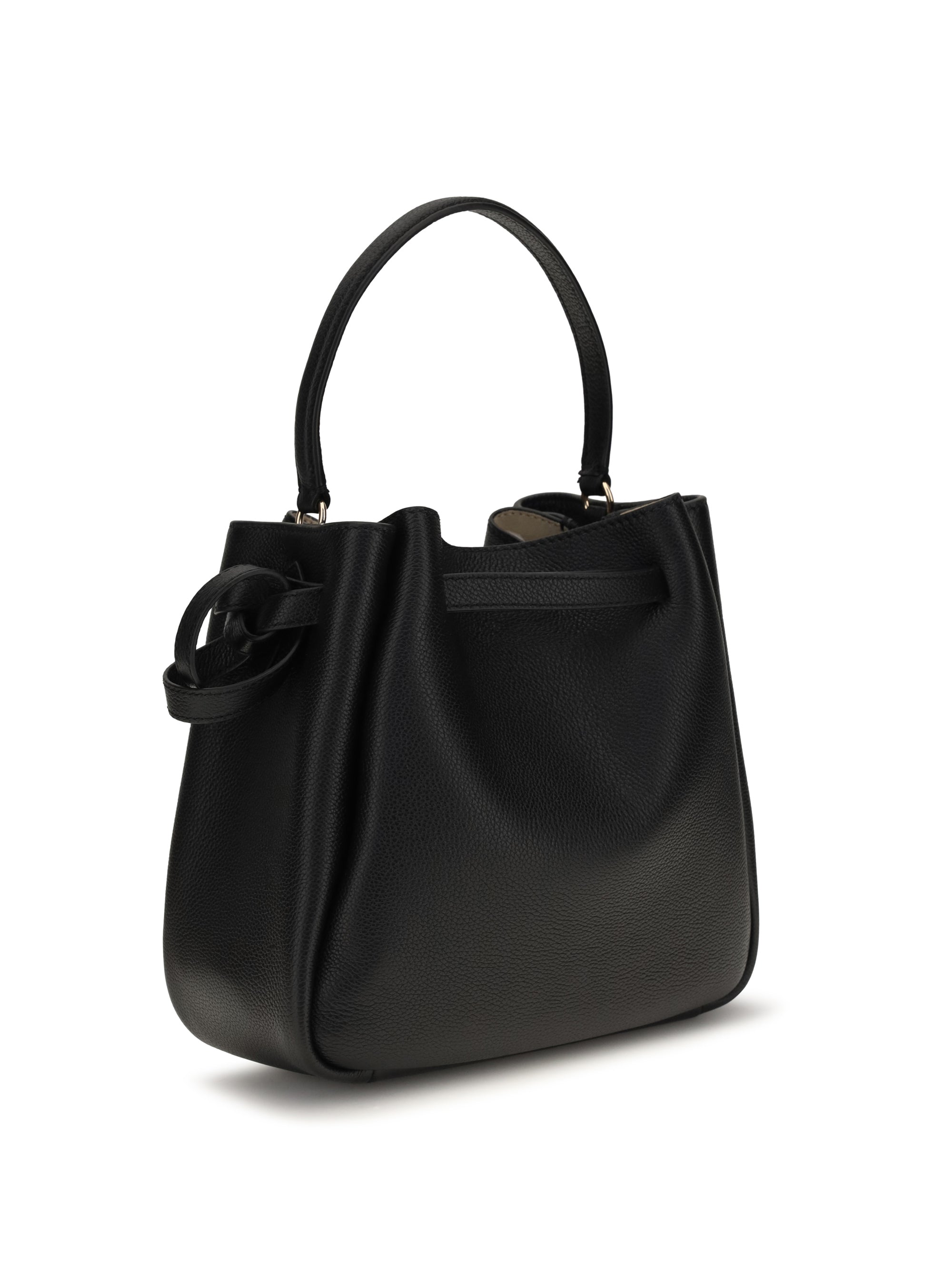 romy hammered leather bucket bag