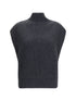 FABIANA FILIPPI 40 sleeveless wool sweater with sequins