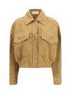 suede blouson jacket