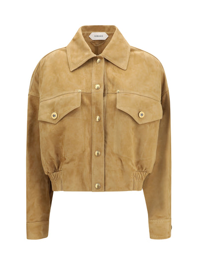 suede blouson jacket
