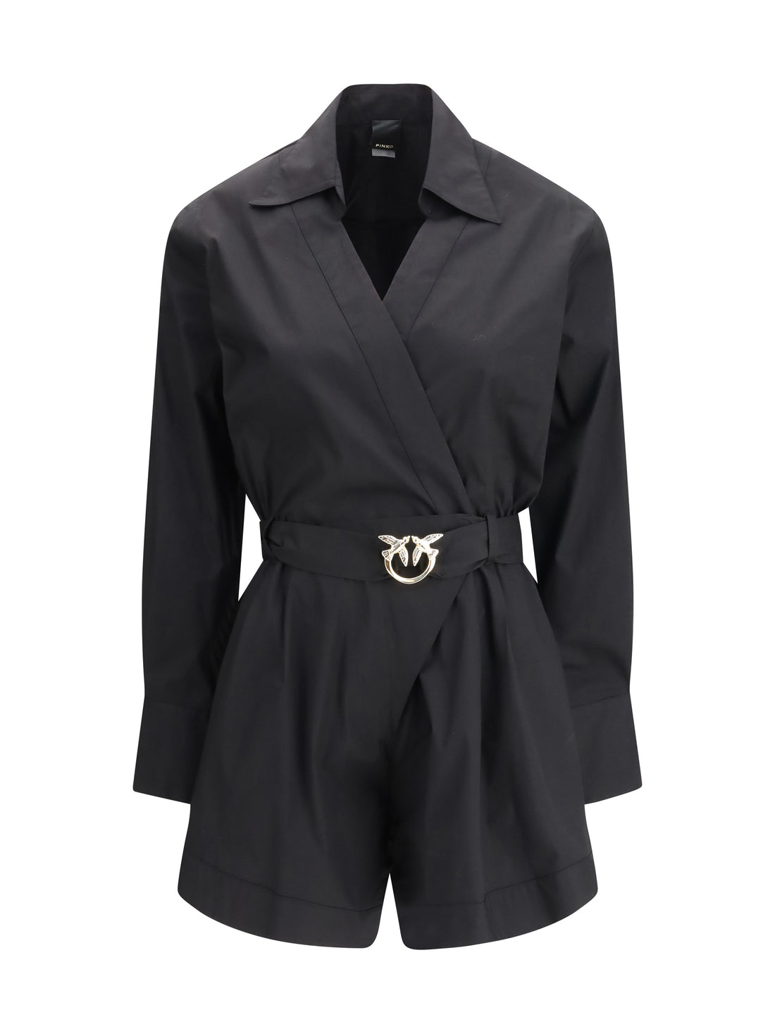 PINKO 38 buckle-belted playsuit