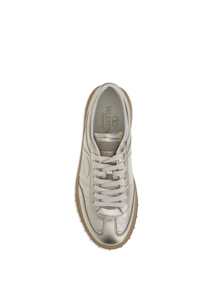 laminated leather upvillage sneakers