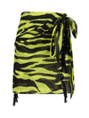 short printed muslin pareo