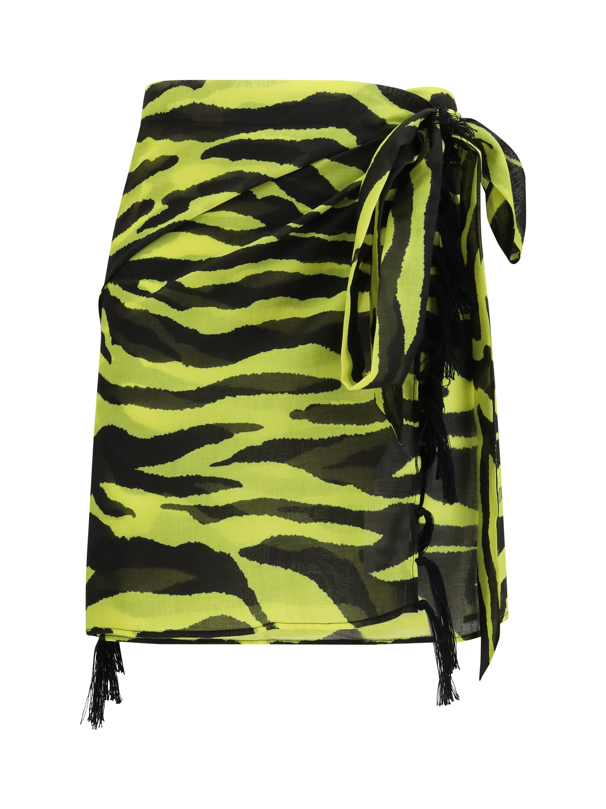 short printed muslin pareo