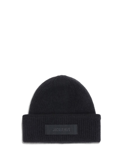 JACQUEMUS OS gros grain ribbed beanie 