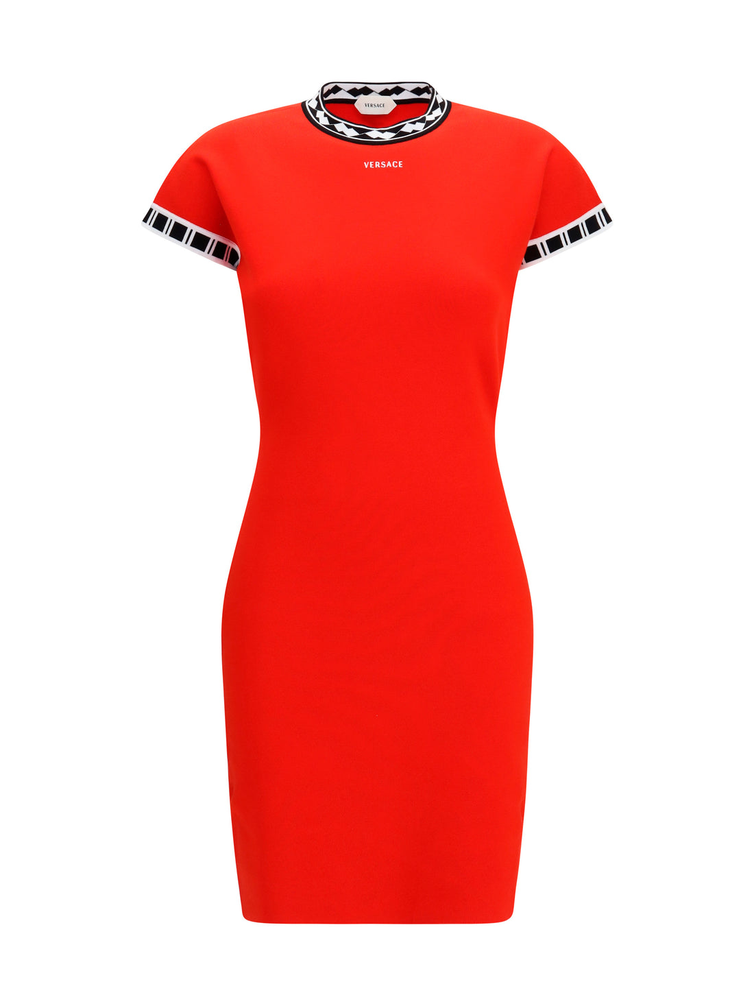 VERSACE 42 cotton knit mini dress