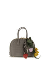 toast crocodile-effect leather handbag