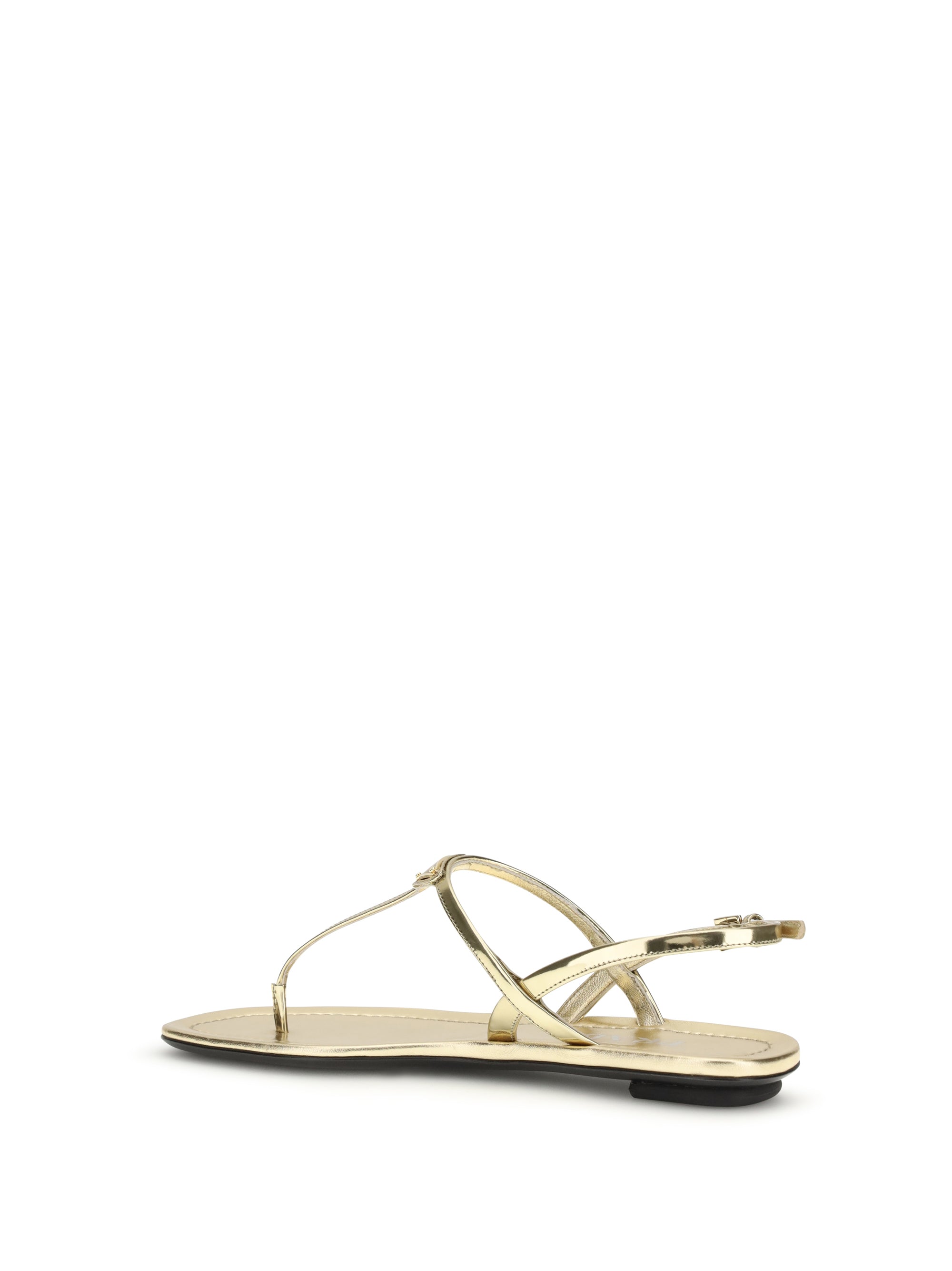 PRADA 37 leather flip-flop sandals