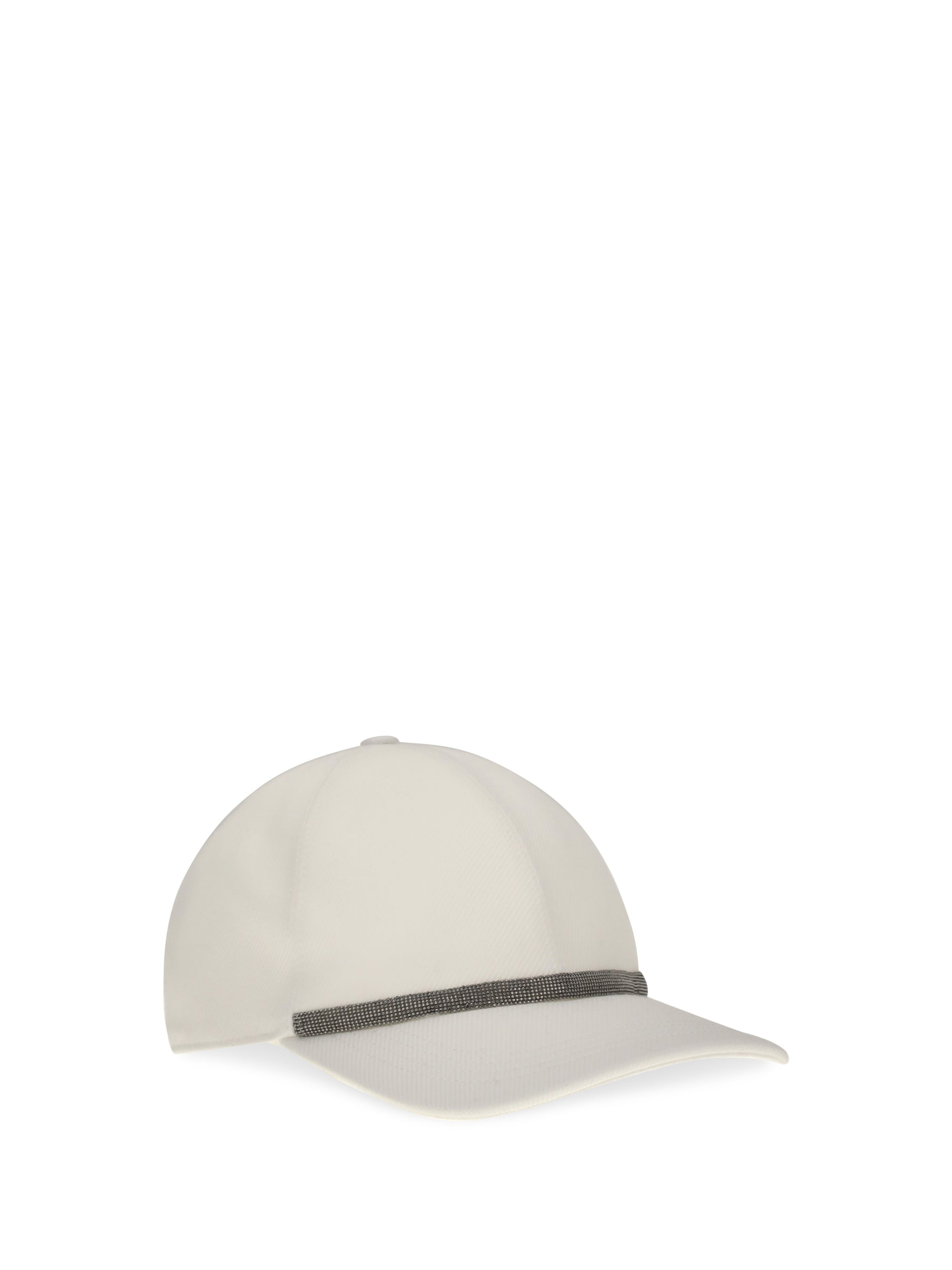 baseball cap with monili embellishment
