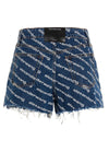 bite cotton denim shorts