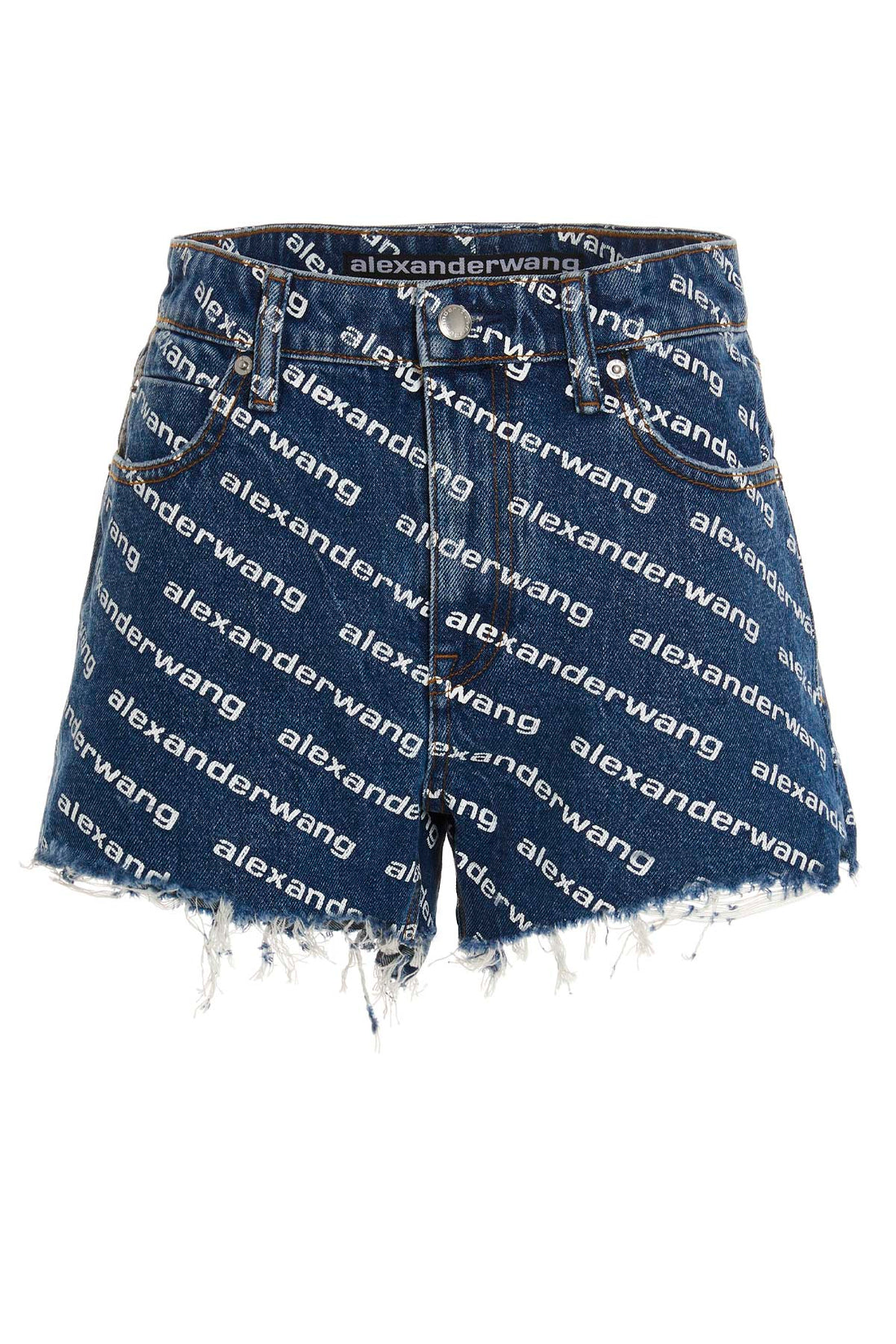 DENIM X ALEXANDER WANG 26 bite cotton denim shorts