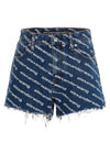 bite cotton denim shorts