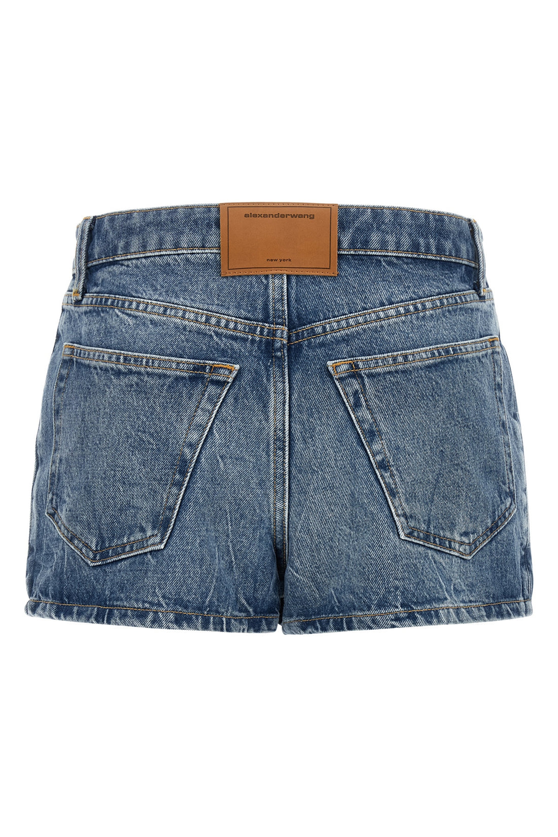 ALEXANDER WANG 24 alexander wangs skort redefines the codes of denim through a hybrid and tight s