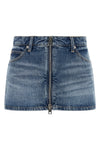 alexander wangs skort redefines the codes of denim through a hybrid and tight s