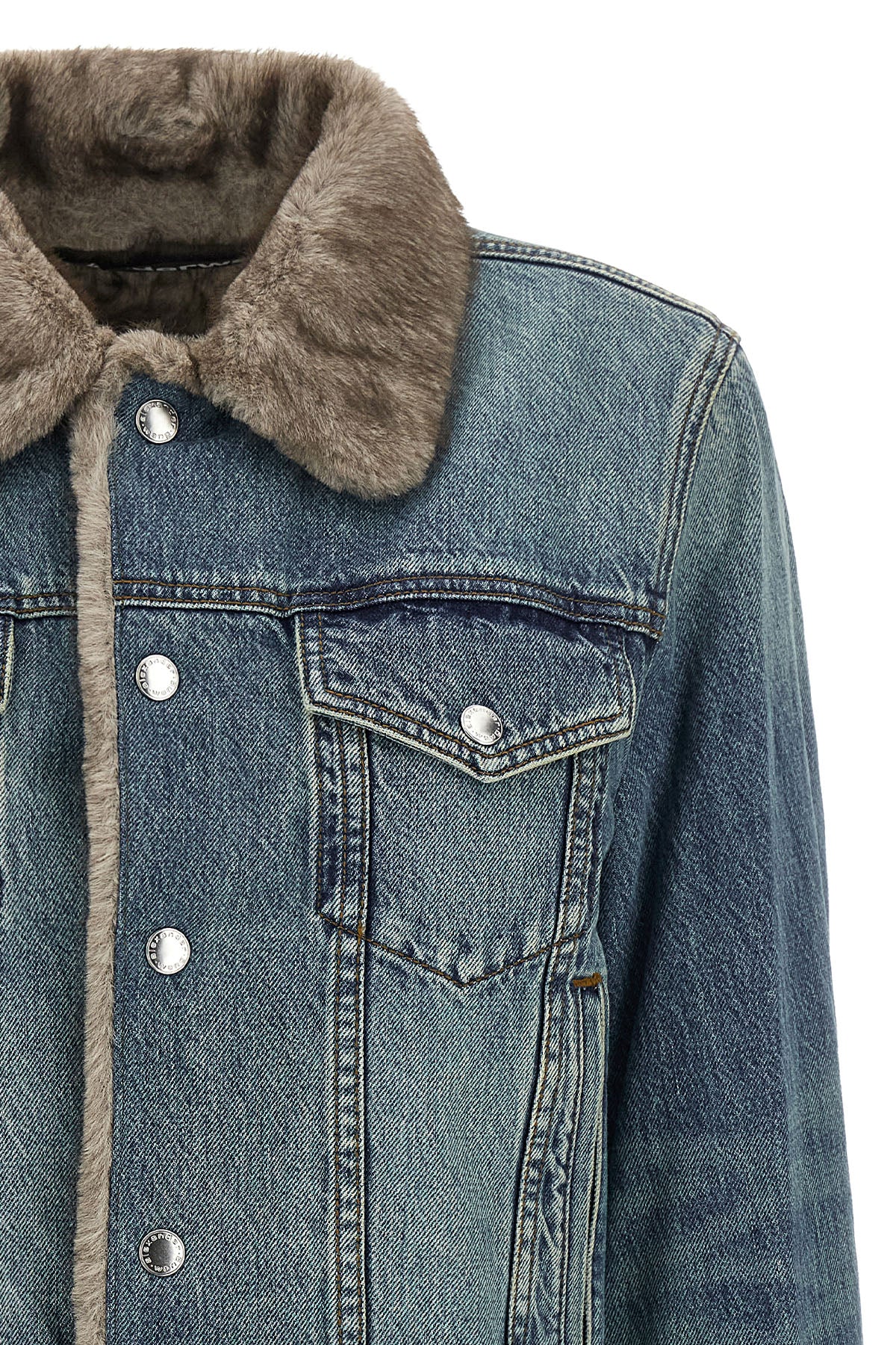 the alexander wang denim jacket redefines casual dress codes through a structure