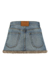 the alexander wang denim miniskirt redefines the codes of casual dress through a