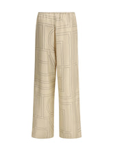 TOTEME 36 monogram silk pants