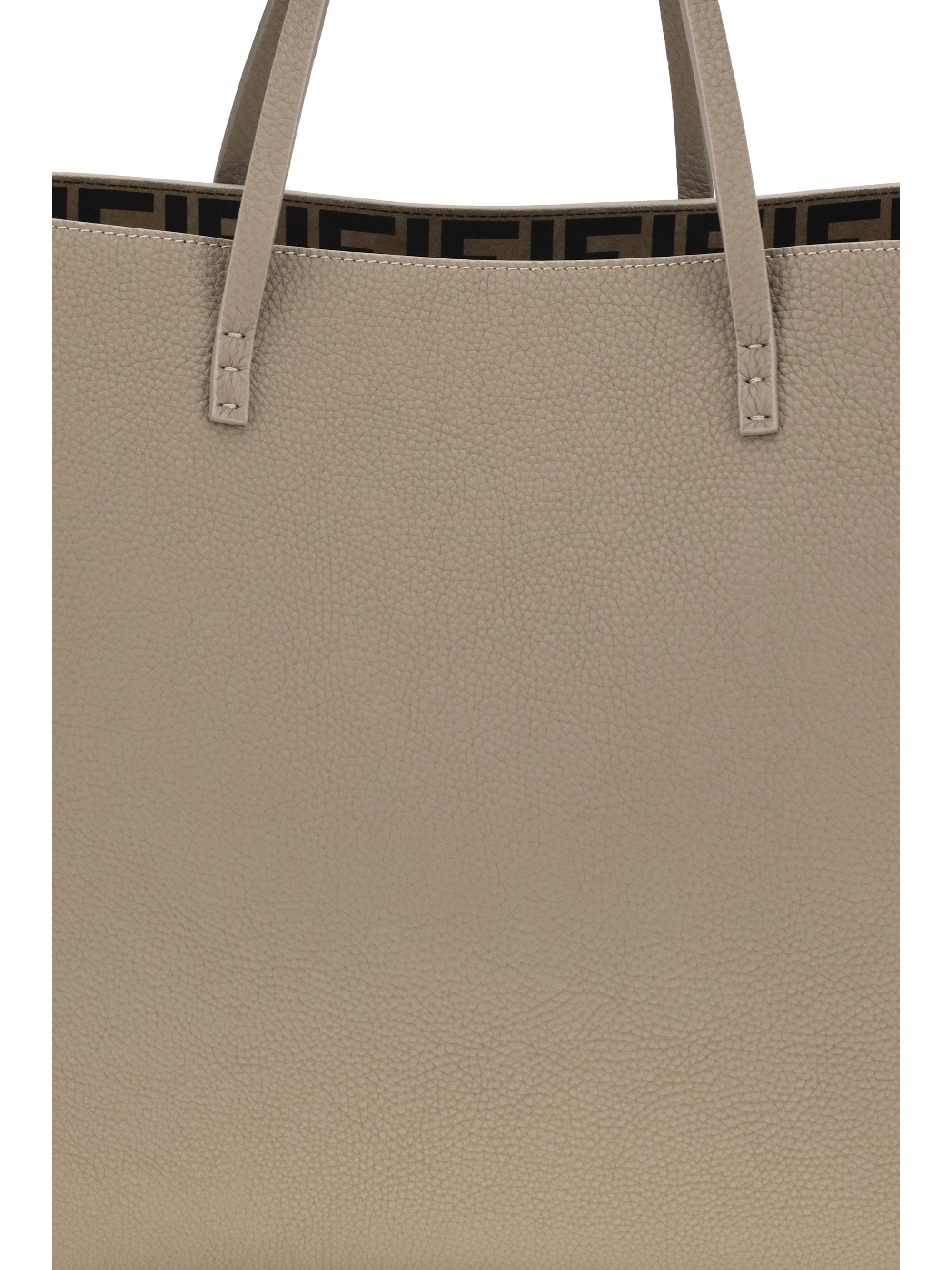 medium roll roman leather shopping bag