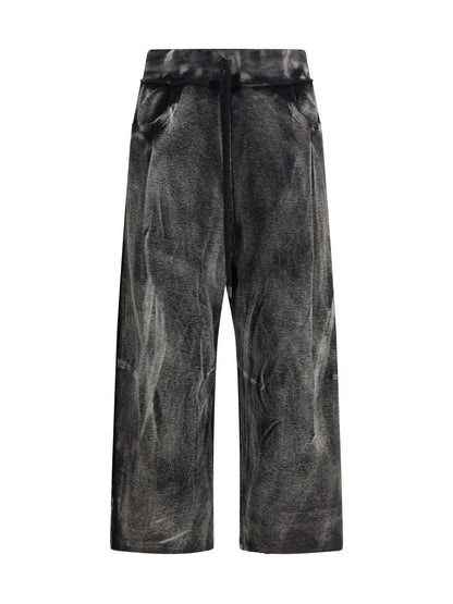 R13 M pleated cropped track pants