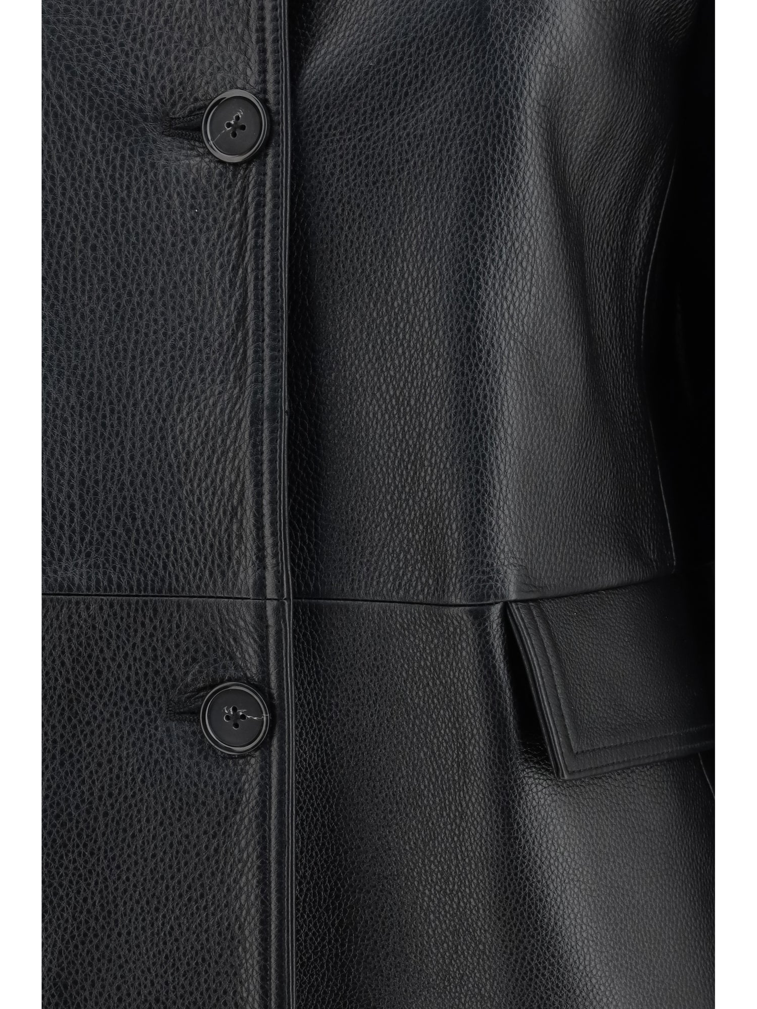 TOTEME 36 grained leather jacket