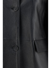 TOTEME 36 grained leather jacket