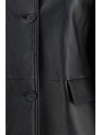 TOTEME 36 grained leather jacket