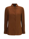 silk shirt with back gathering
