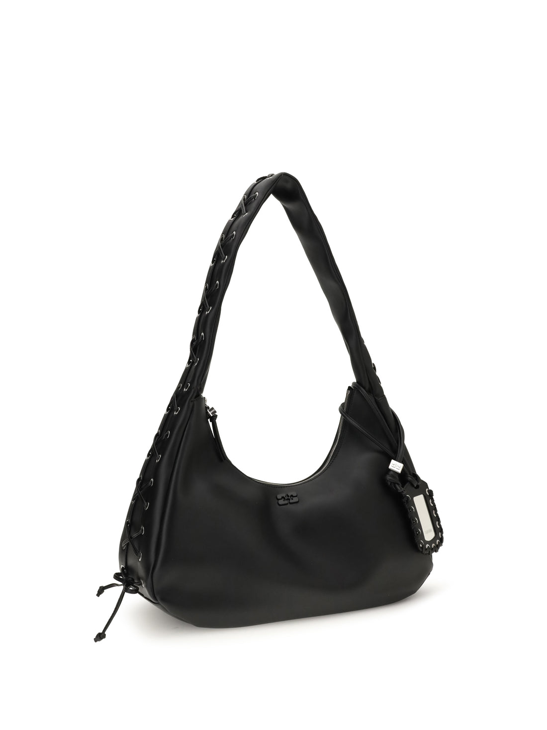 GANNI OS medium laces hobo bag