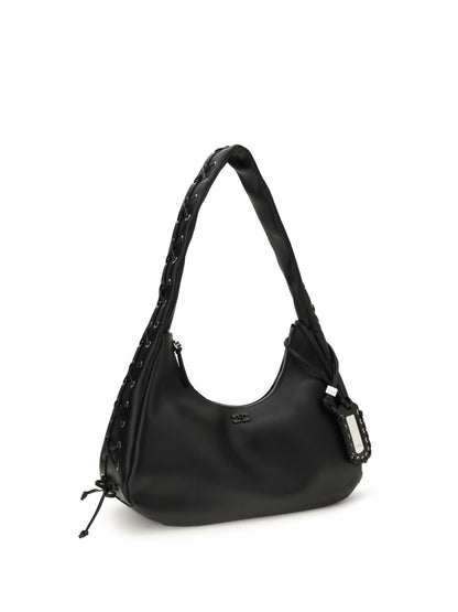GANNI OS medium laces hobo bag