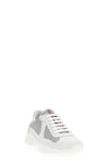 prada americas cup sneakers in leather and bike fabric