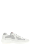 prada americas cup sneakers in leather and bike fabric