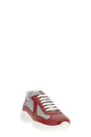 prada americas cup sneakers in leather and bike fabric