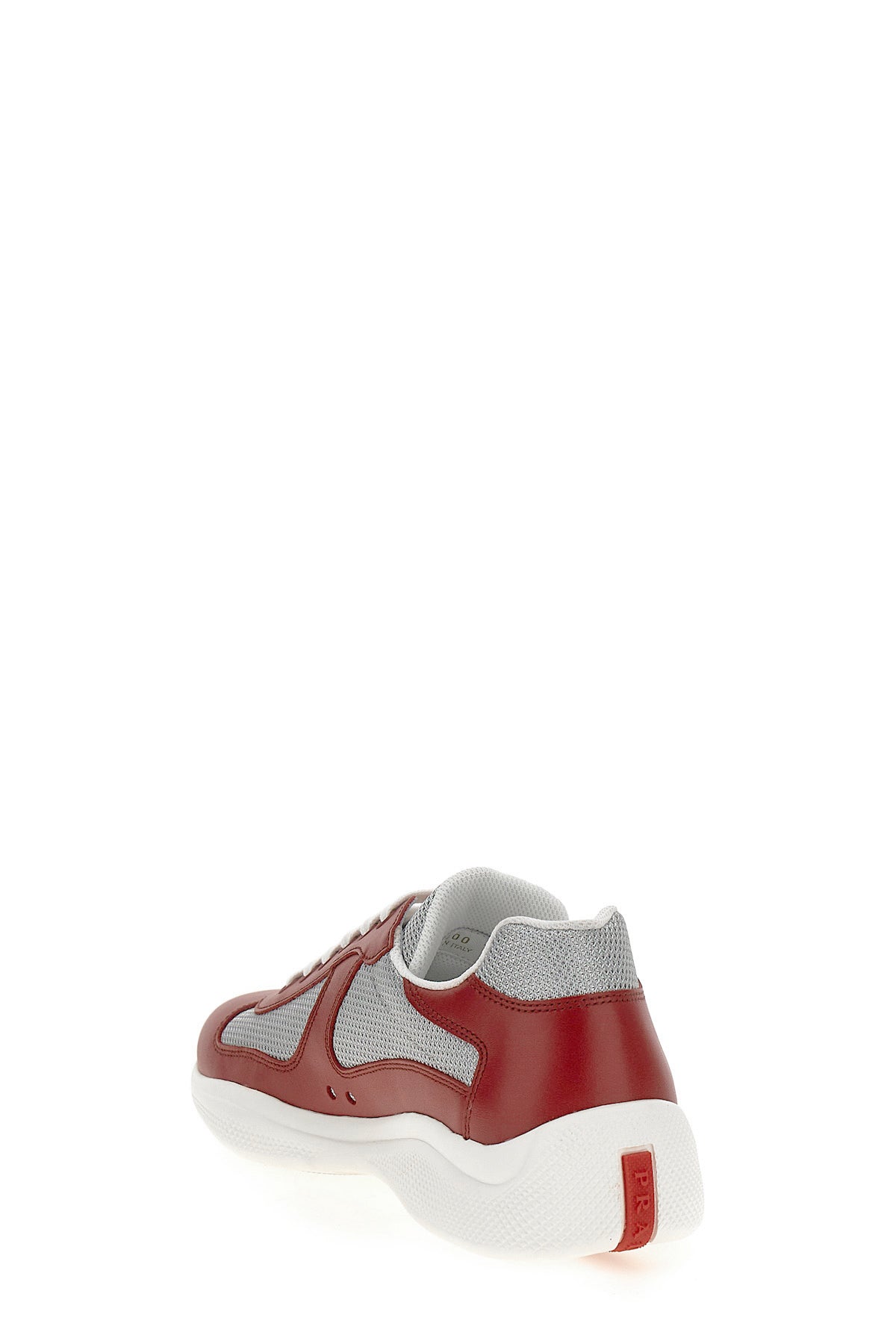prada americas cup sneakers in leather and bike fabric