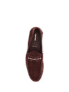 suede leather t-strap loafers