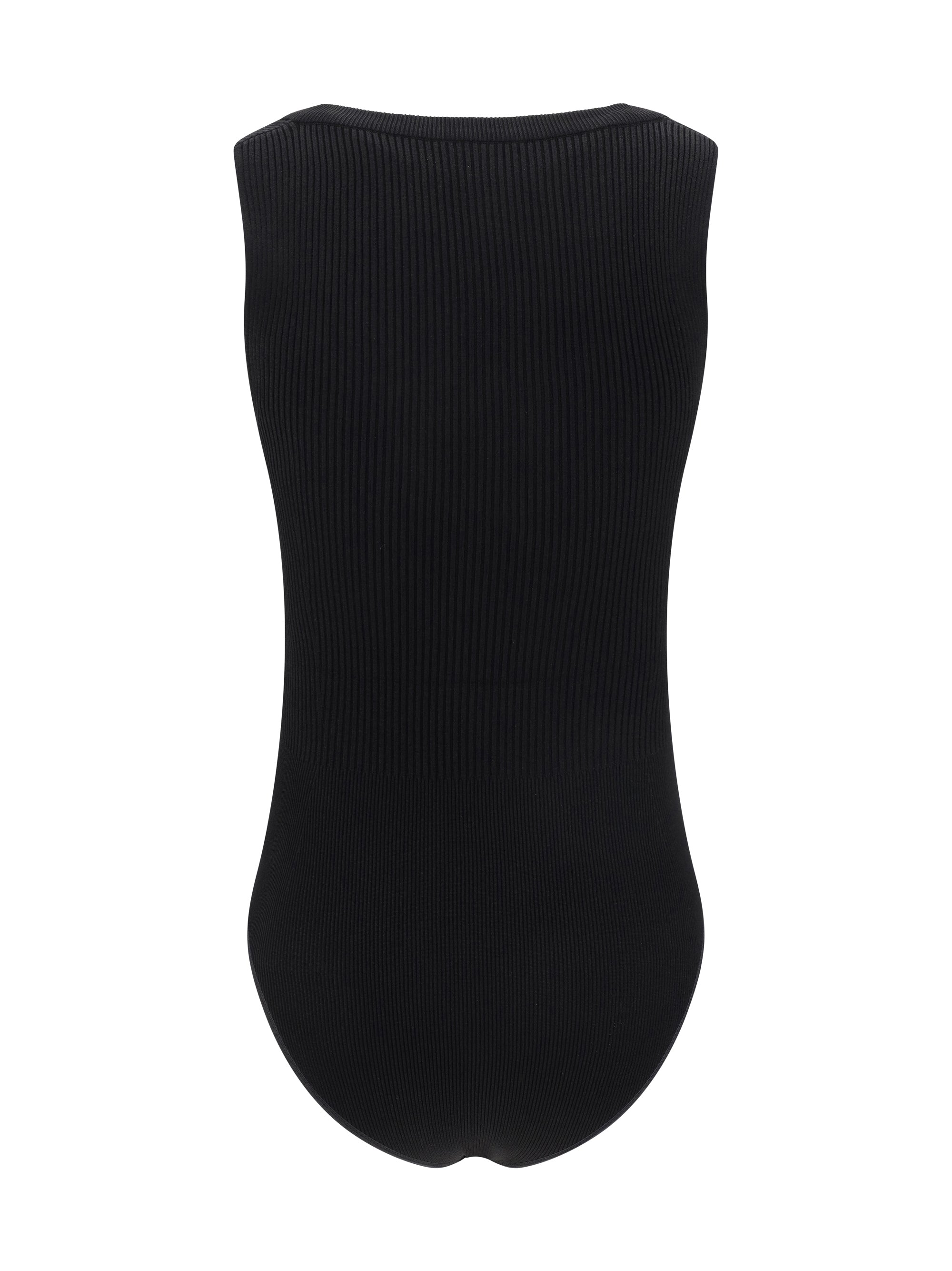 ribbed design bodysuit